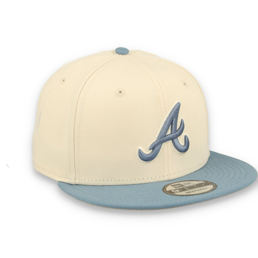 New Era Atlanta Braves 2-Tone Color Pack 9FIFTY Snapback Hat - Cream/Baby Blue product image 2, provided for visual