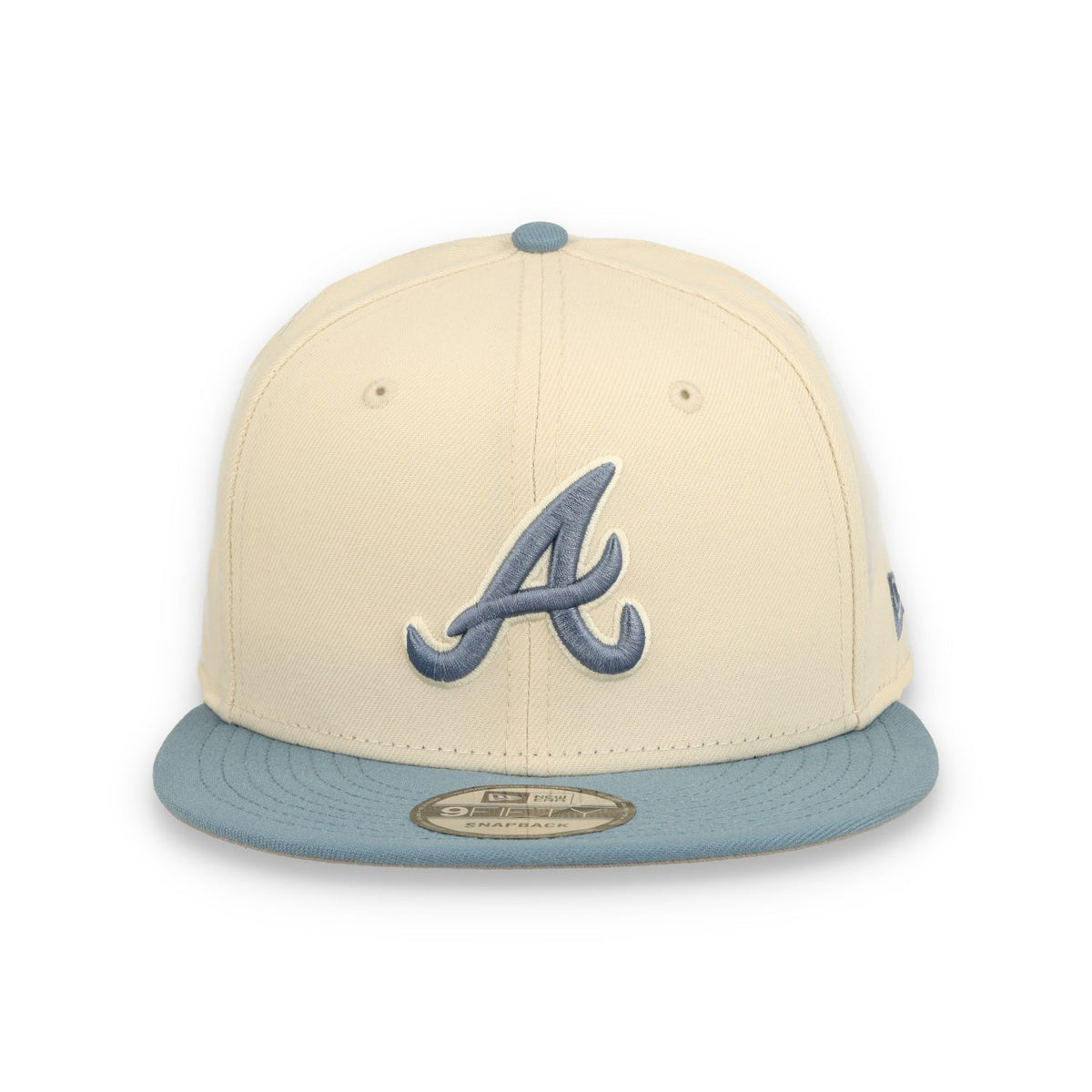 New Era Atlanta Braves 2-Tone Color Pack 9FIFTY Snapback Hat - Cream/Baby Blue product image 3, provided for visual