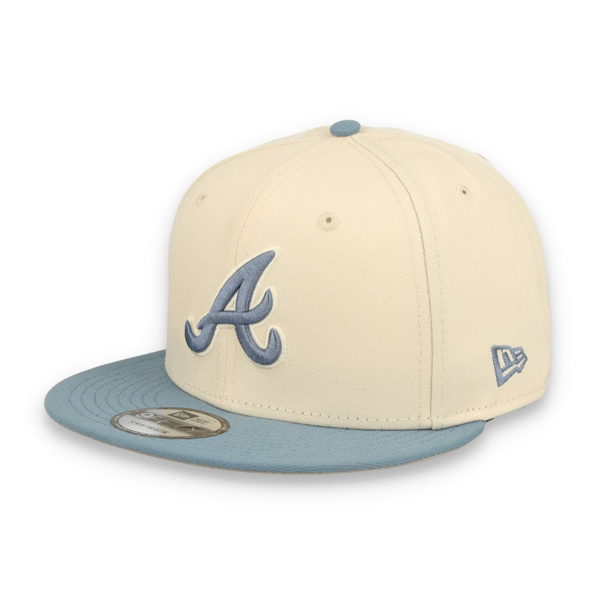 New Era Atlanta Braves 2-Tone Color Pack 9FIFTY Snapback Hat - Cream/Baby Blue product image 1, provided for visual