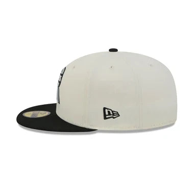 New Era Las Vegas Raiders Deceptor Chrome White 59FIFTY Fitted Hat product image 4, provided for visual reference and