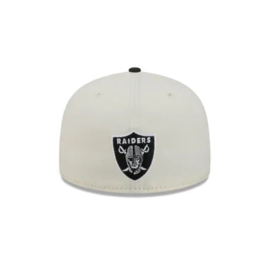 New Era Las Vegas Raiders Deceptor Chrome White 59FIFTY Fitted Hat product image 6, provided for visual reference and