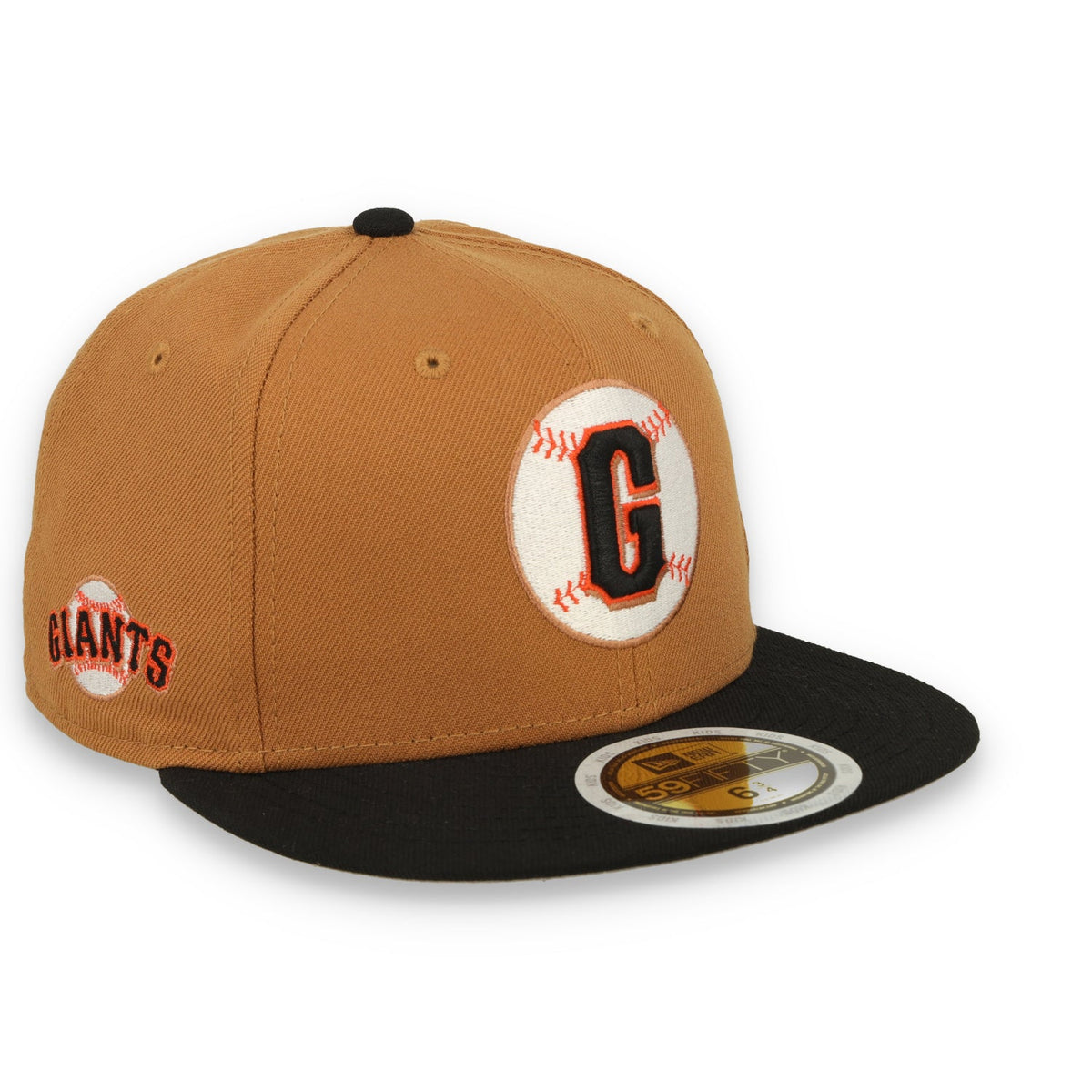 New Era Kids San Francisco Giants 59Fifty Fitted - Camel/Black product image 2, provided for visual reference and product