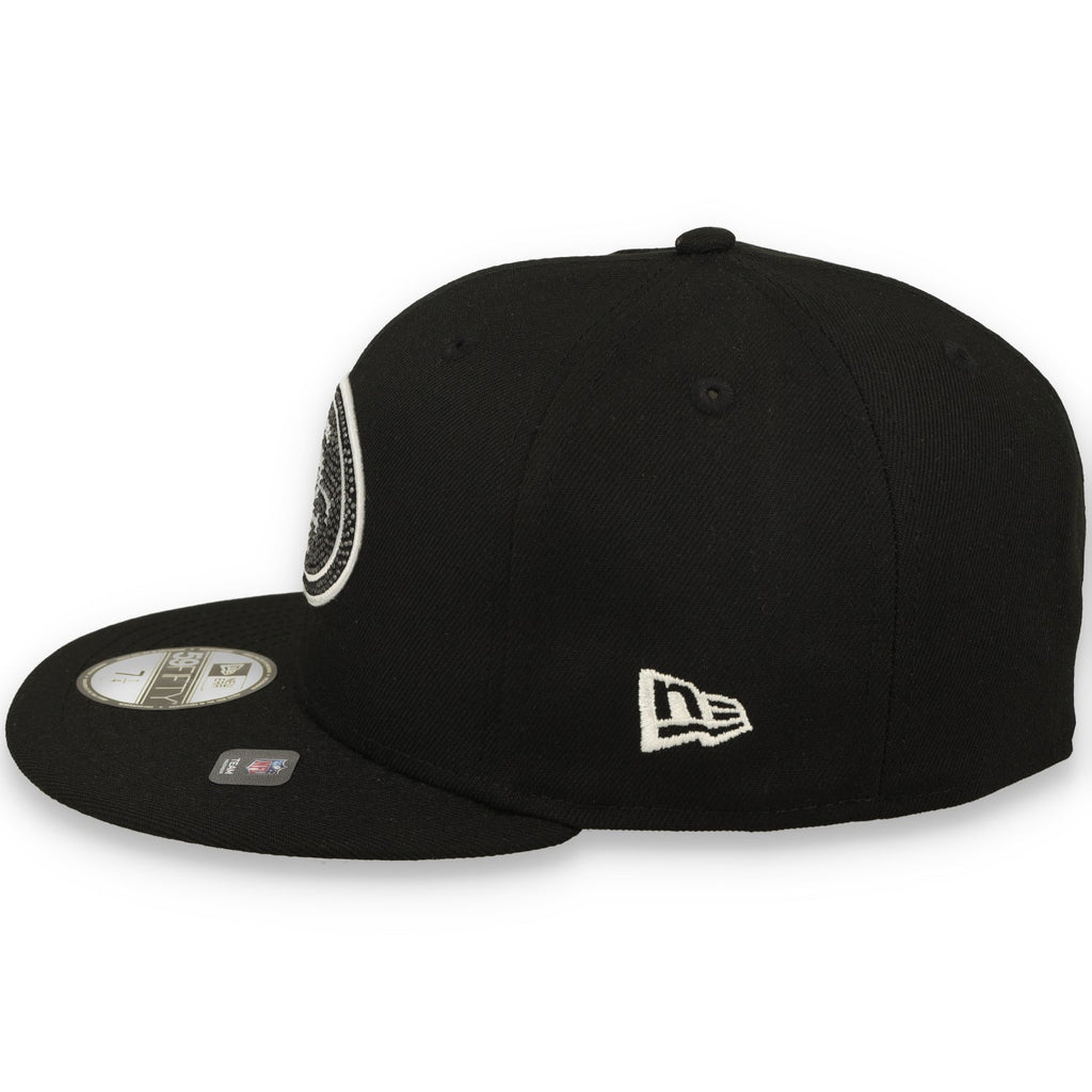 New Era San Francisco 49ers Rhinestone Badge 59FIFTY Fitted Hat - Black product image 4, provided for visual reference and