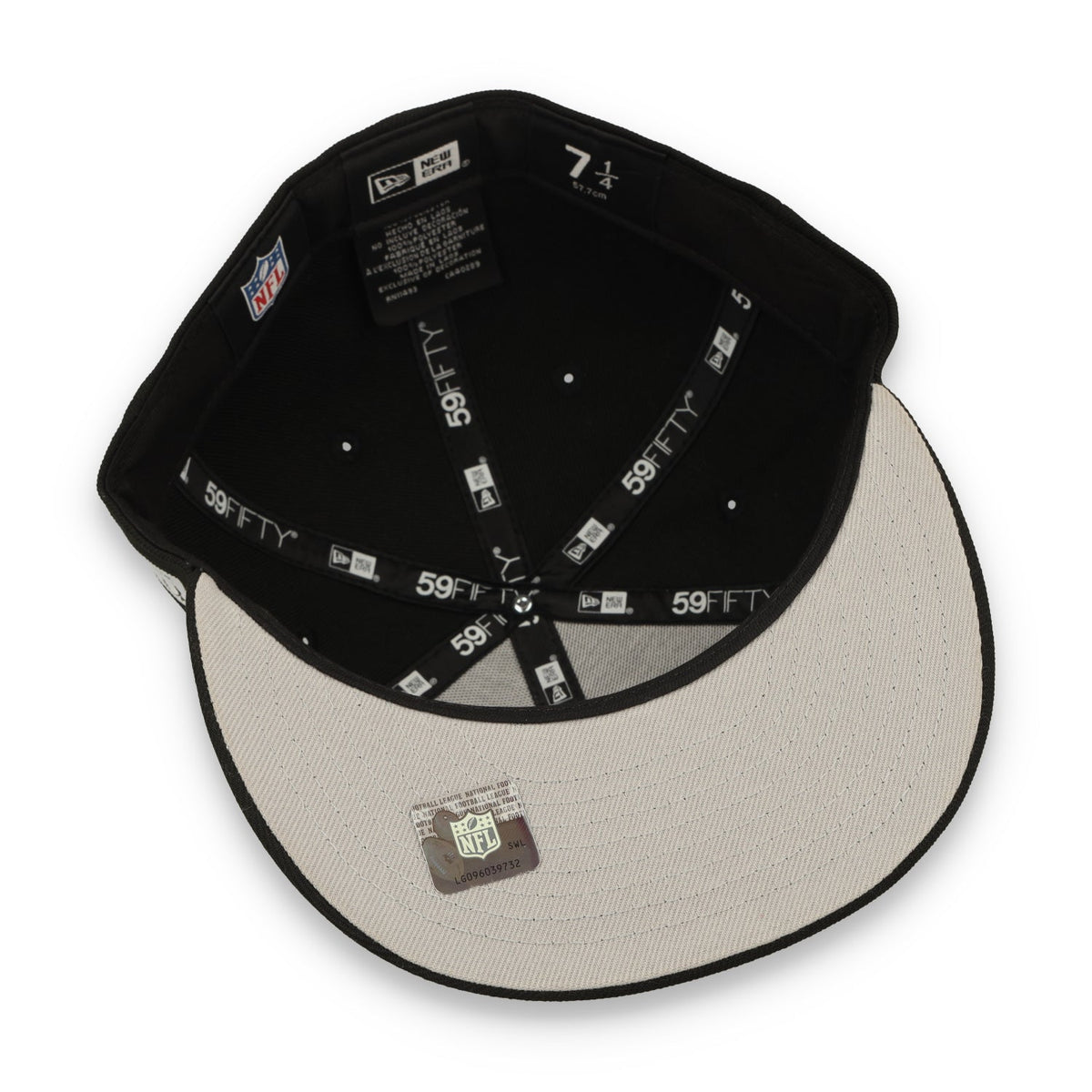 New Era San Francisco 49ers Rhinestone Badge 59FIFTY Fitted Hat - Black product image 7, provided for visual reference and