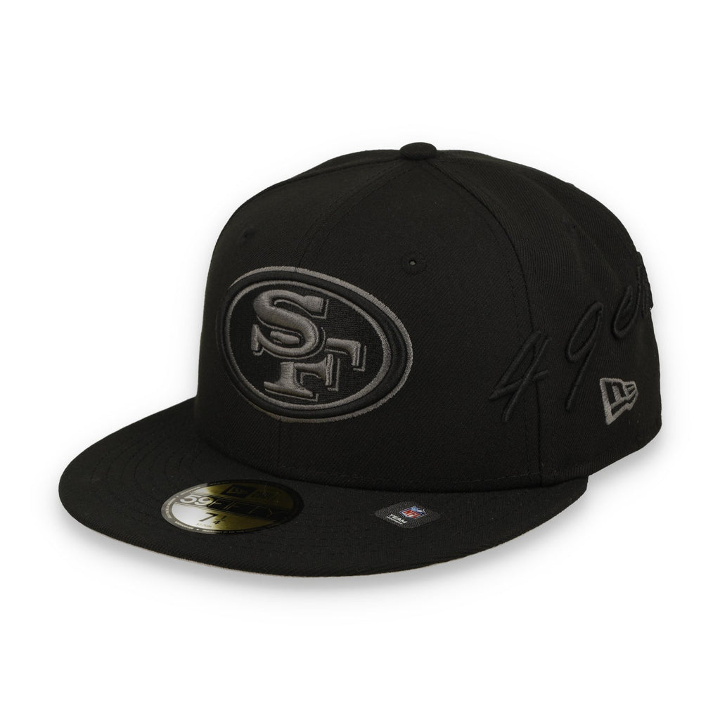 New Era San Francisco Side Script 59FIFTY Fitted Hat-Black product image 2, provided for visual reference and product detail