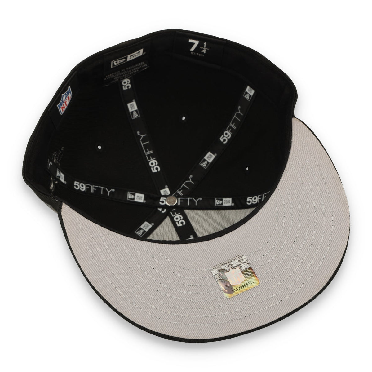 New Era San Francisco Side Script 59FIFTY Fitted Hat-Black product image 7, provided for visual reference and product detail