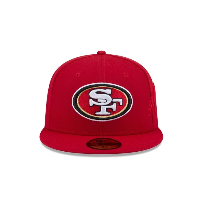 New Era San Francisco Side Script 59FIFTY Fitted Hat-Scarlet product image 3, provided for visual reference and product