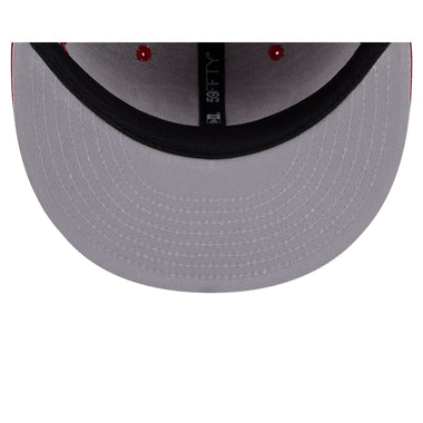 New Era San Francisco Side Script 59FIFTY Fitted Hat-Scarlet product image 6, provided for visual reference and product