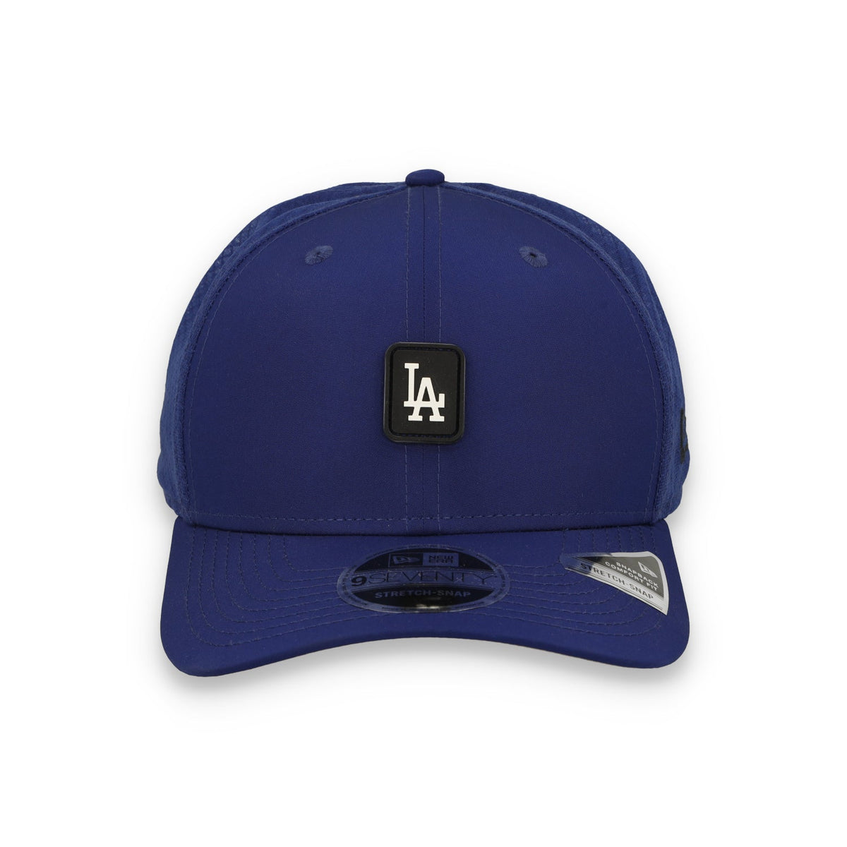 New Era Los Angeles Dodgers Micro Badge 9SEVENTY Stretch-Snap Hat product image 2, provided for visual reference and product