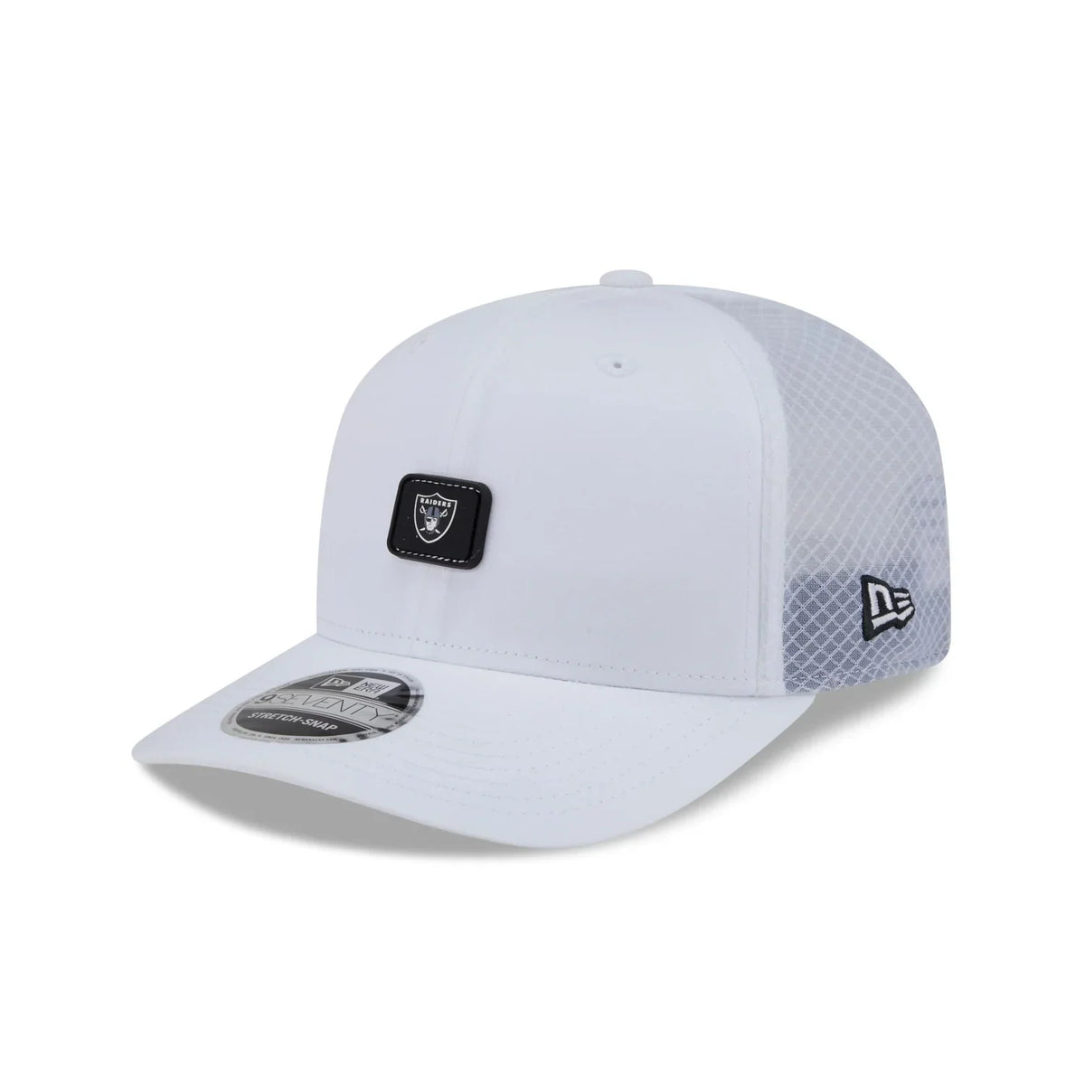 New Era Las Vegas Raiders Micro Badge 9SEVENTY Adjustable Hat-White product image 2, provided for visual reference and