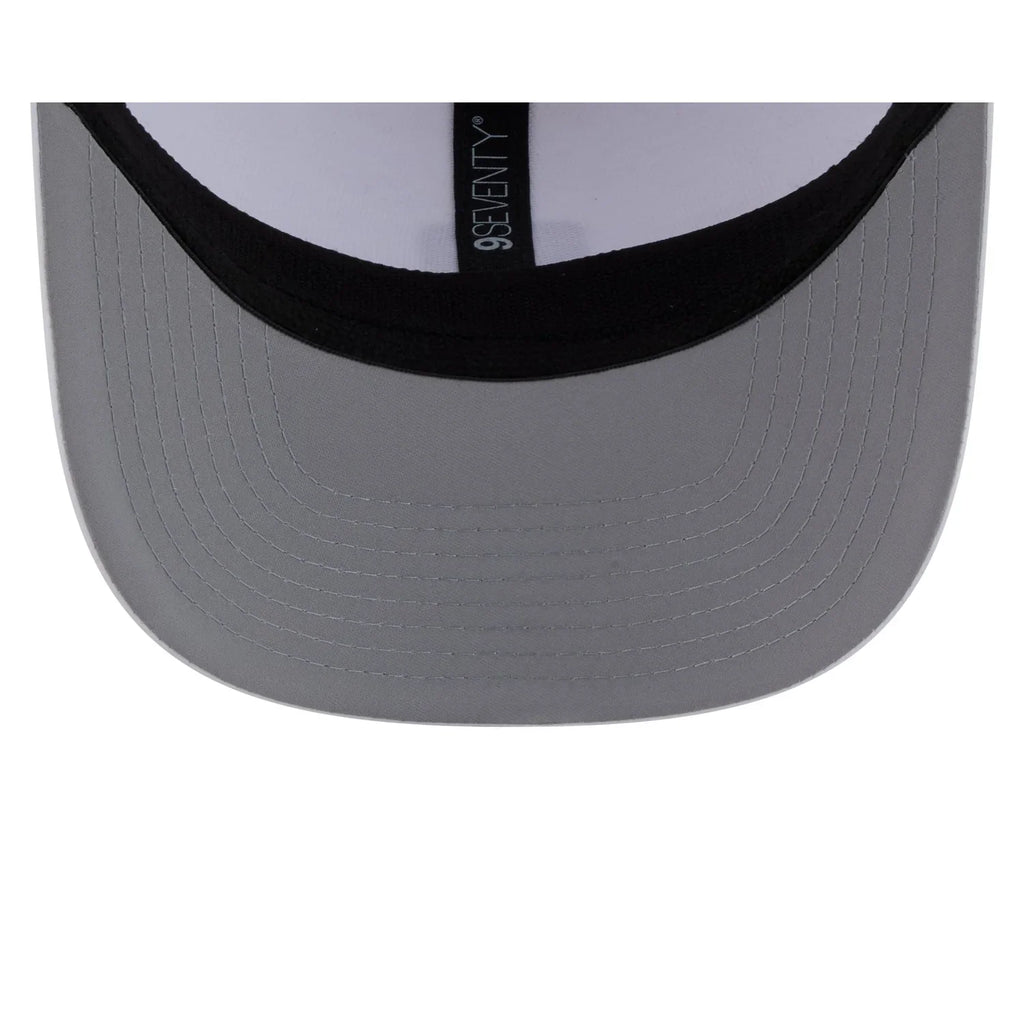 New Era Las Vegas Raiders Micro Badge 9SEVENTY Adjustable Hat-White product image 7, provided for visual reference and