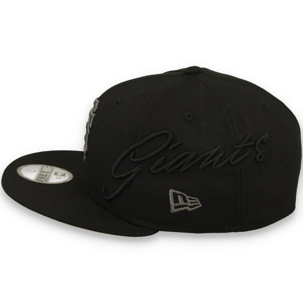 New Era San Francisco Giants Side Script 59FIFTY Fitted Hat - Black product image 4, provided for visual reference and