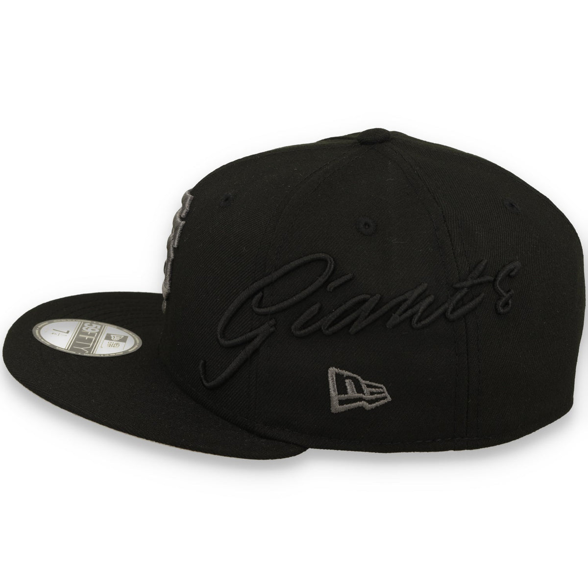 New Era San Francisco Giants Side Script 59FIFTY Fitted Hat - Black product image 4, provided for visual reference and