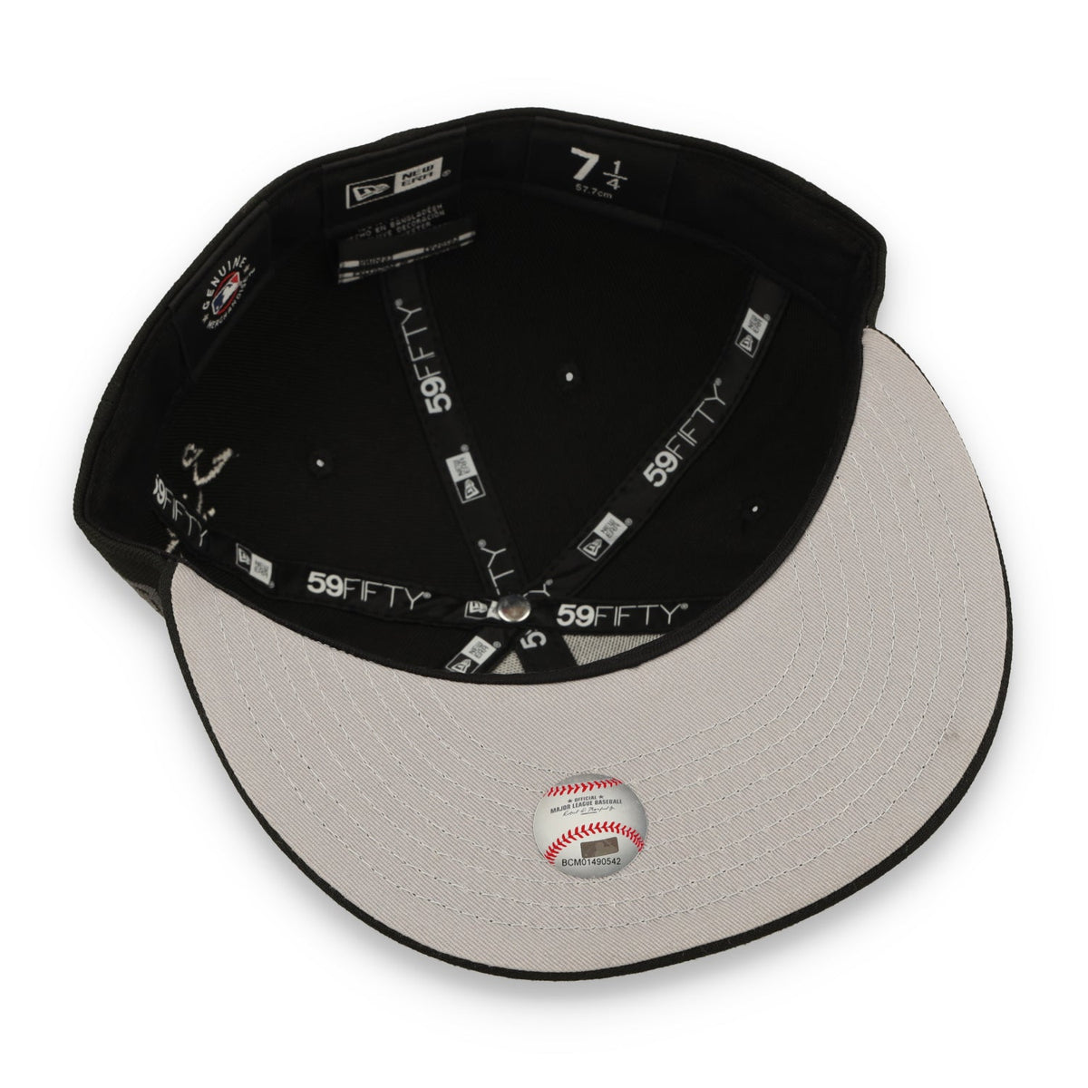 New Era San Francisco Giants Side Script 59FIFTY Fitted Hat - Black product image 7, provided for visual reference and