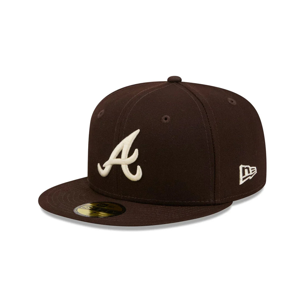 New Era Atlanta Basic Braves 59FIFTY Fitted Hat-Brown product image 2, provided for visual reference and product detail