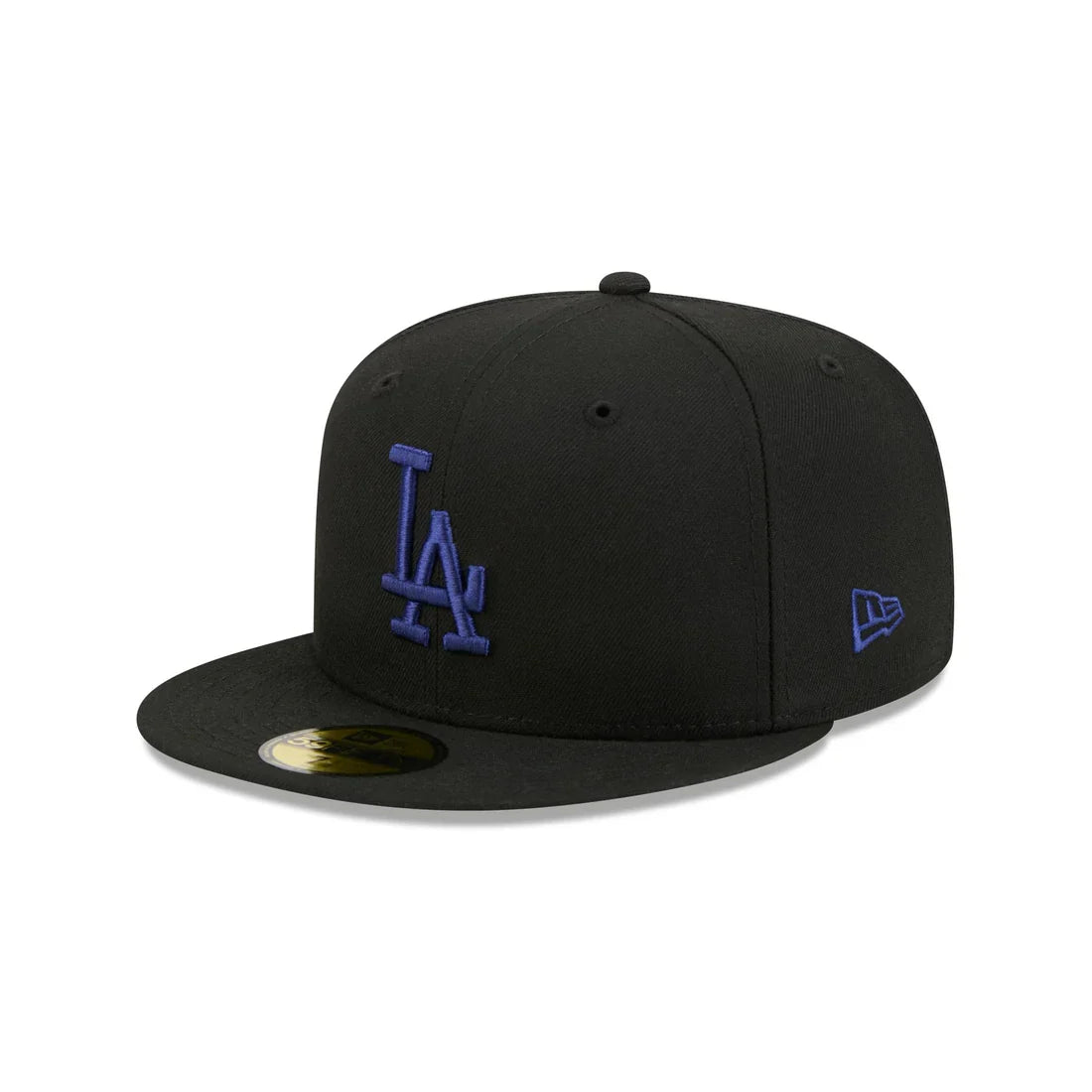 New Era Los Angeles Dodgers 59FIFTY Fitted Hat - BLK/OBS product image 2, provided for visual reference and product detail