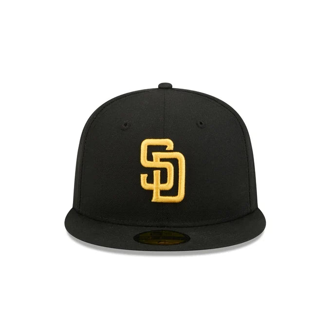 New Era San Diego Padres Black Basic 59FIFTY Fitted product image 3, provided for visual reference and product detail review