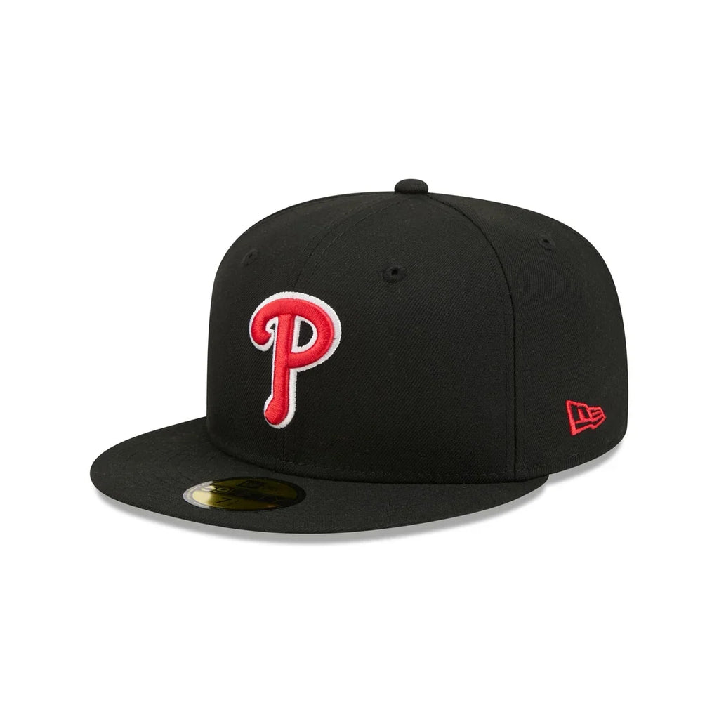 New Era Philadelphia Phillies Black Basic 59FIFTY Fitted product image 2, provided for visual reference and product detail