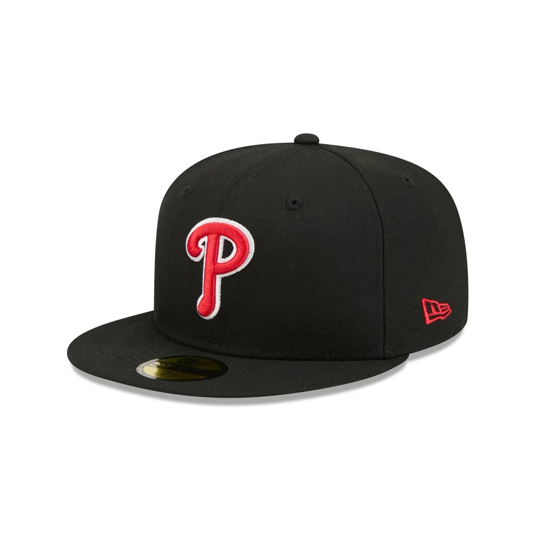 New Era Philadelphia Phillies Black Basic 59FIFTY Fitted product image 2, provided for visual reference and product detail