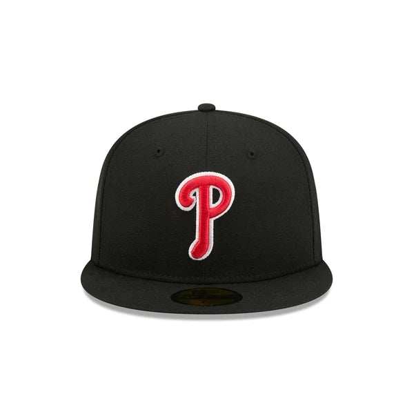 New Era Philadelphia Phillies Black Basic 59FIFTY Fitted product image 3, provided for visual reference and product detail