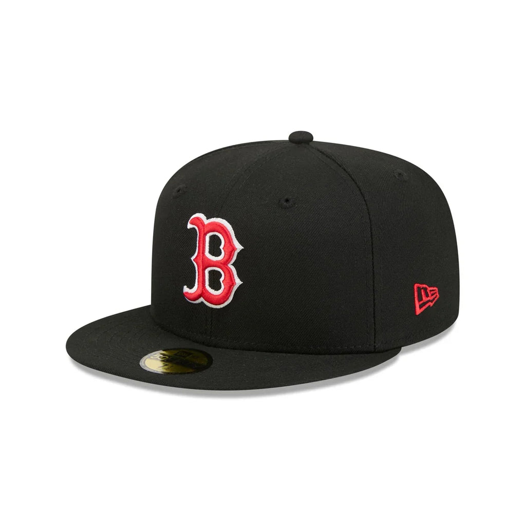 New Era Boston Red Sox Black Basic 59FIFTY Fitted product image 2, provided for visual reference and product detail review