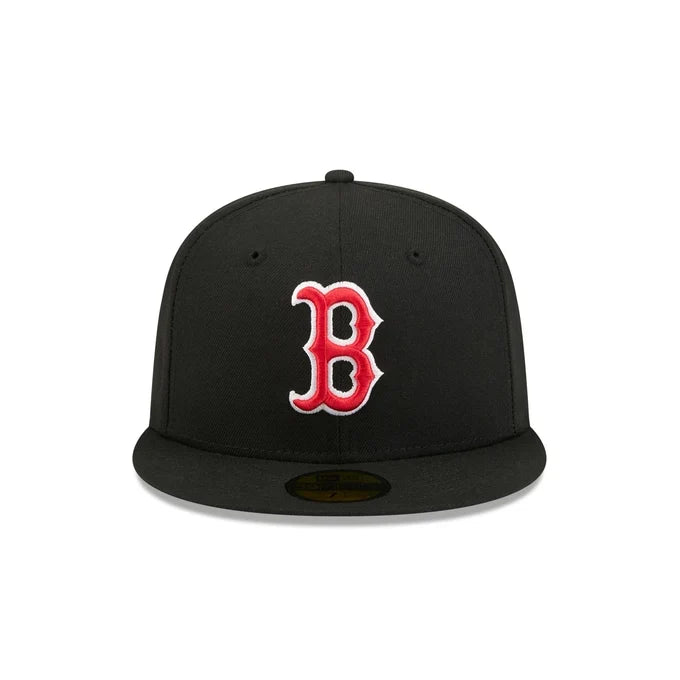 New Era Boston Red Sox Black Basic 59FIFTY Fitted product image 3, provided for visual reference and product detail review