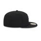 New Era Seattle Mariners Black On Black White Outline 59Fifty Color Basic Fitted product image 5, provided for visual