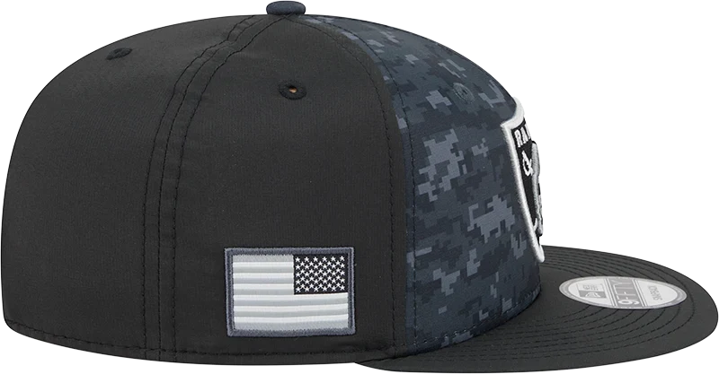New Era Las Vegas Raiders 2026 Salute to Service 9FIFTY Snapback Hat product image 5, provided for visual reference and