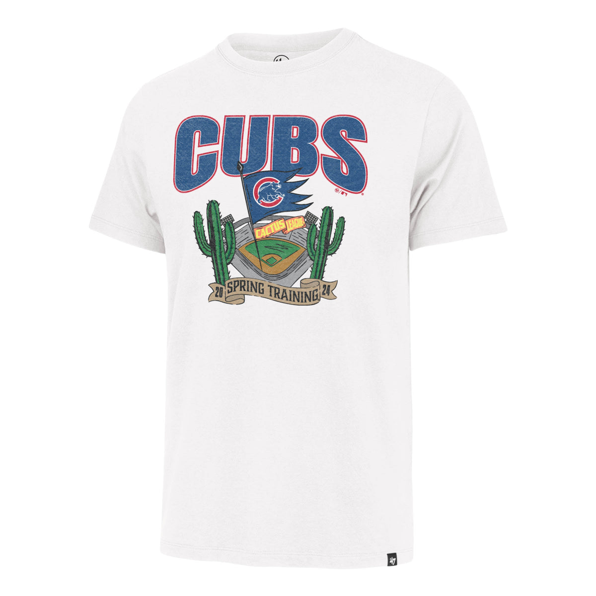 Chicago Cubs Spring Training '47 Franklin Men White T-Shirt product image 1, provided for visual reference and product