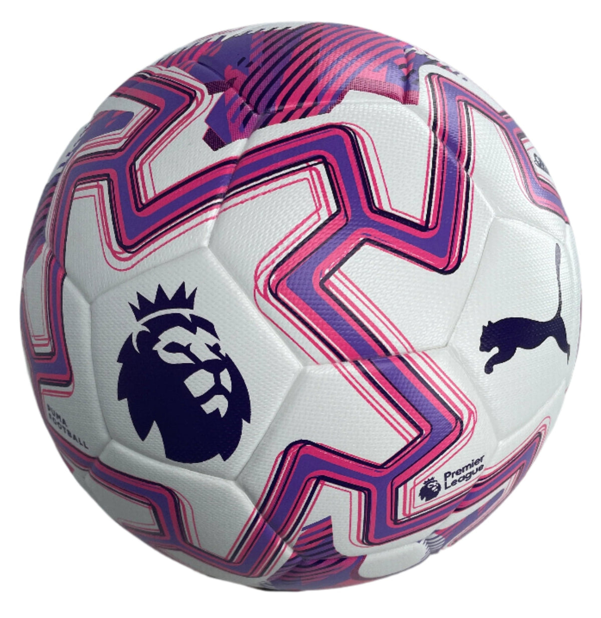 Puma Orbita Premier League Match Soccer Ball 25/26-White/Multicolor product image 1, provided for visual reference and