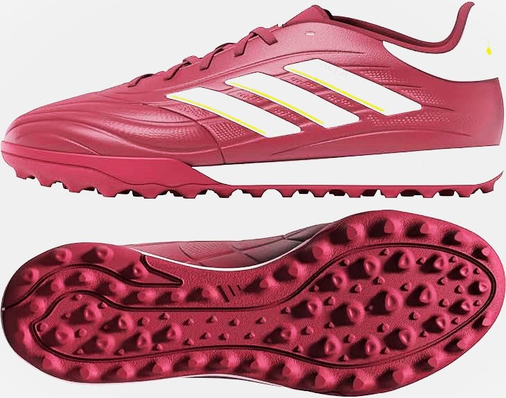 Adidas Copa Pure 2 League TF-Shadow Red/White/Solar Yellow3 product image 3, provided for visual reference and product