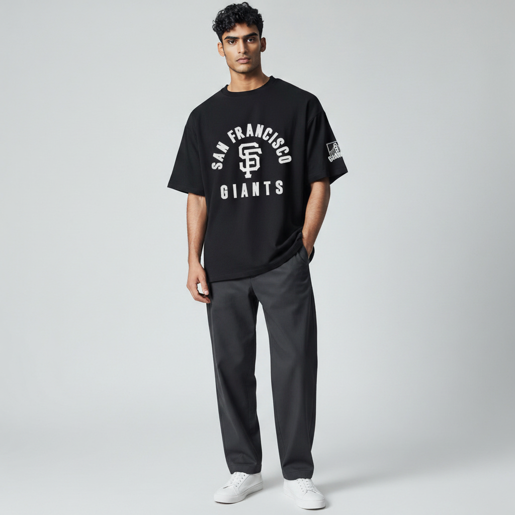 Pro Standard Men San Francisco Giants T-Shirt-Black product image 3, provided for visual reference and product detail review