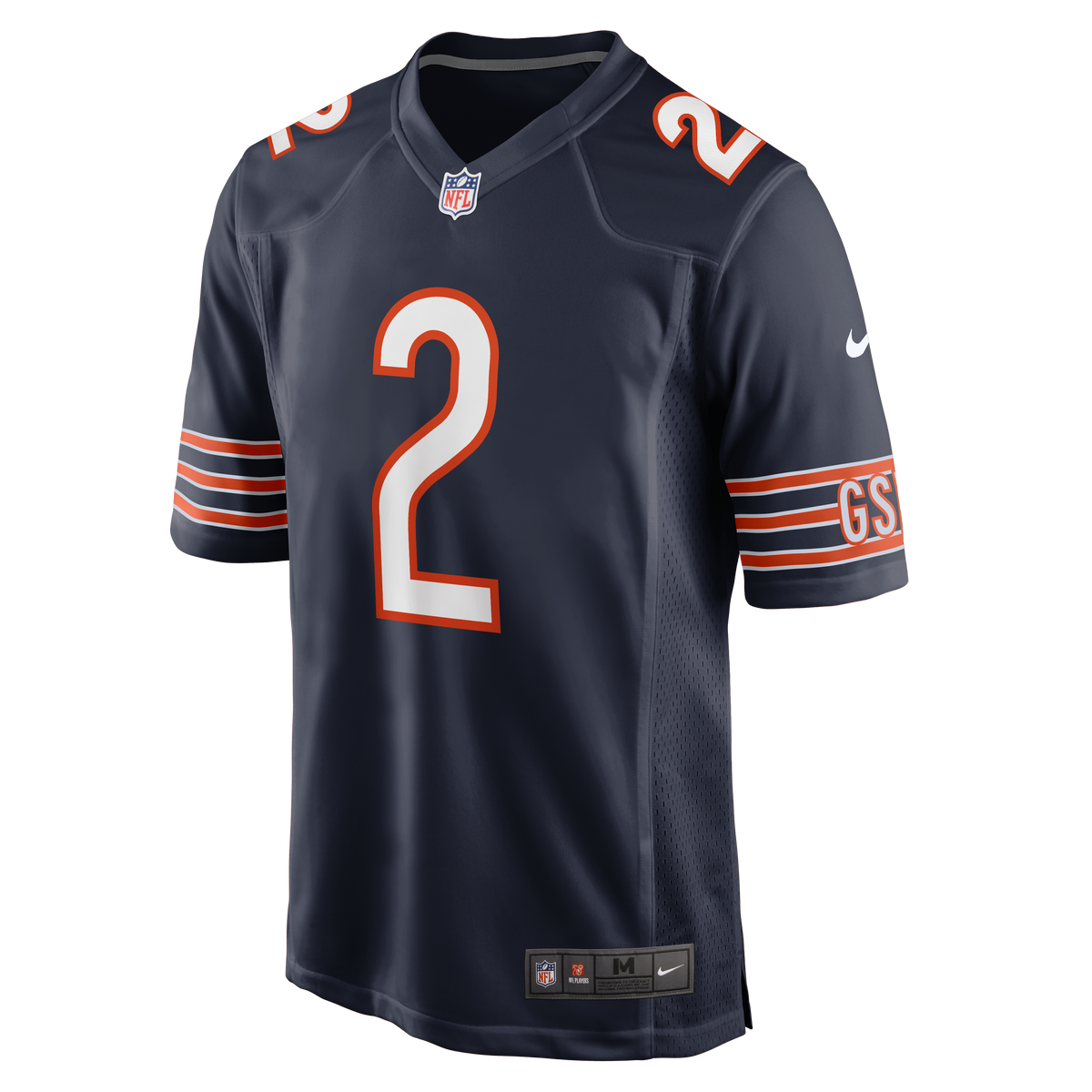D.J. Moore Chicago Bears Nike Navy Replica Game Jersey product image 3, provided for visual reference and product detail