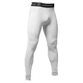 youth Champro Compression Cold Weather Tight Pants-White product image 1, provided for visual reference and product detail