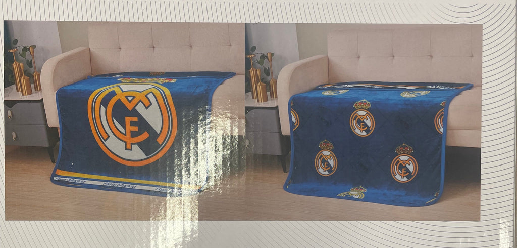 Real Madrid Cloud Soft Reversible Baby Size Blanket product image 2, provided for visual reference and product detail review
