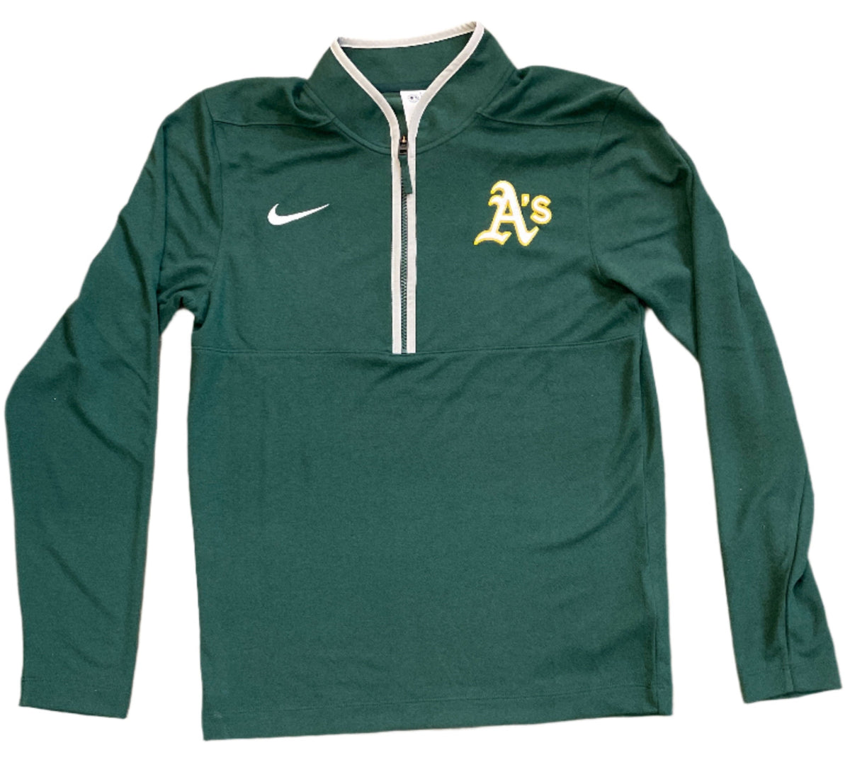 Nike Men Oakland Athletics Performance Quarter-Zip Top product image 1, provided for visual reference and product detail