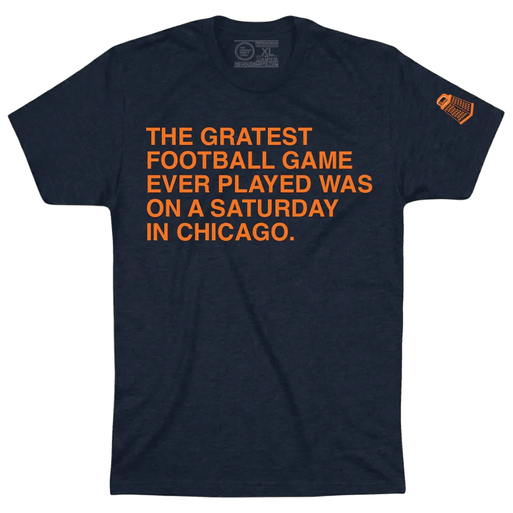 THE GRATEST FOOTBALL GAME EVER PLAYED T-Shirt by Obvious Shirts product image 2, provided for visual reference and product