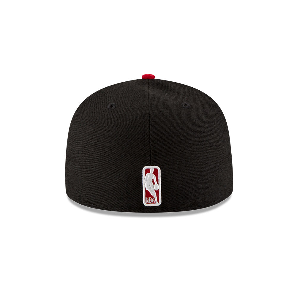 Chicago Bulls Black/Red Bill 59FIFTY Fitted Hat product image 5, provided for visual reference and product detail review
