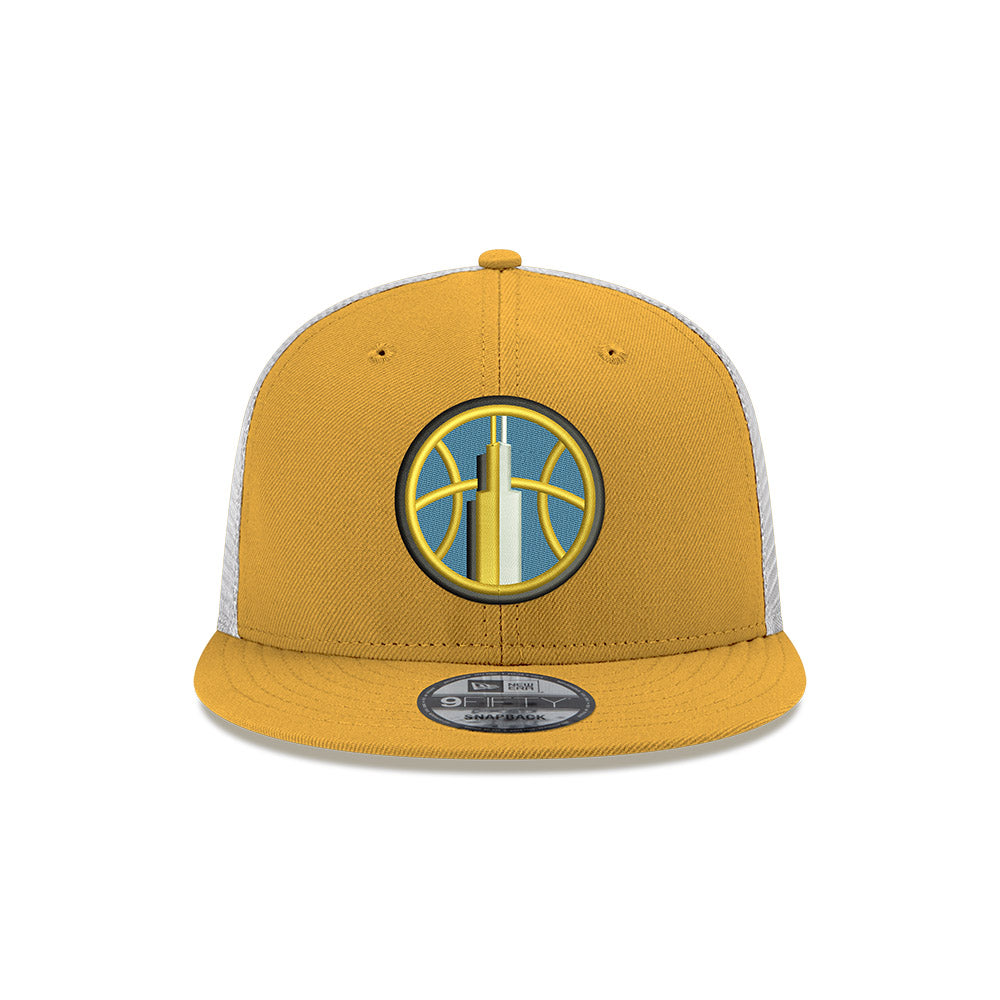 Chicago Sky New Era 9FIFTY Yellow/White Mesh Snapback Hat product image 2, provided for visual reference and product detail