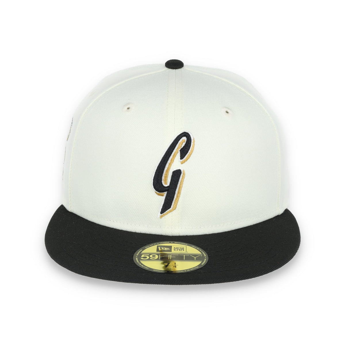 New Era San Francisco Giants 50th Anniversary Side Patch 59IFTY Fitted hat- Chrome/Black product image 2, provided for