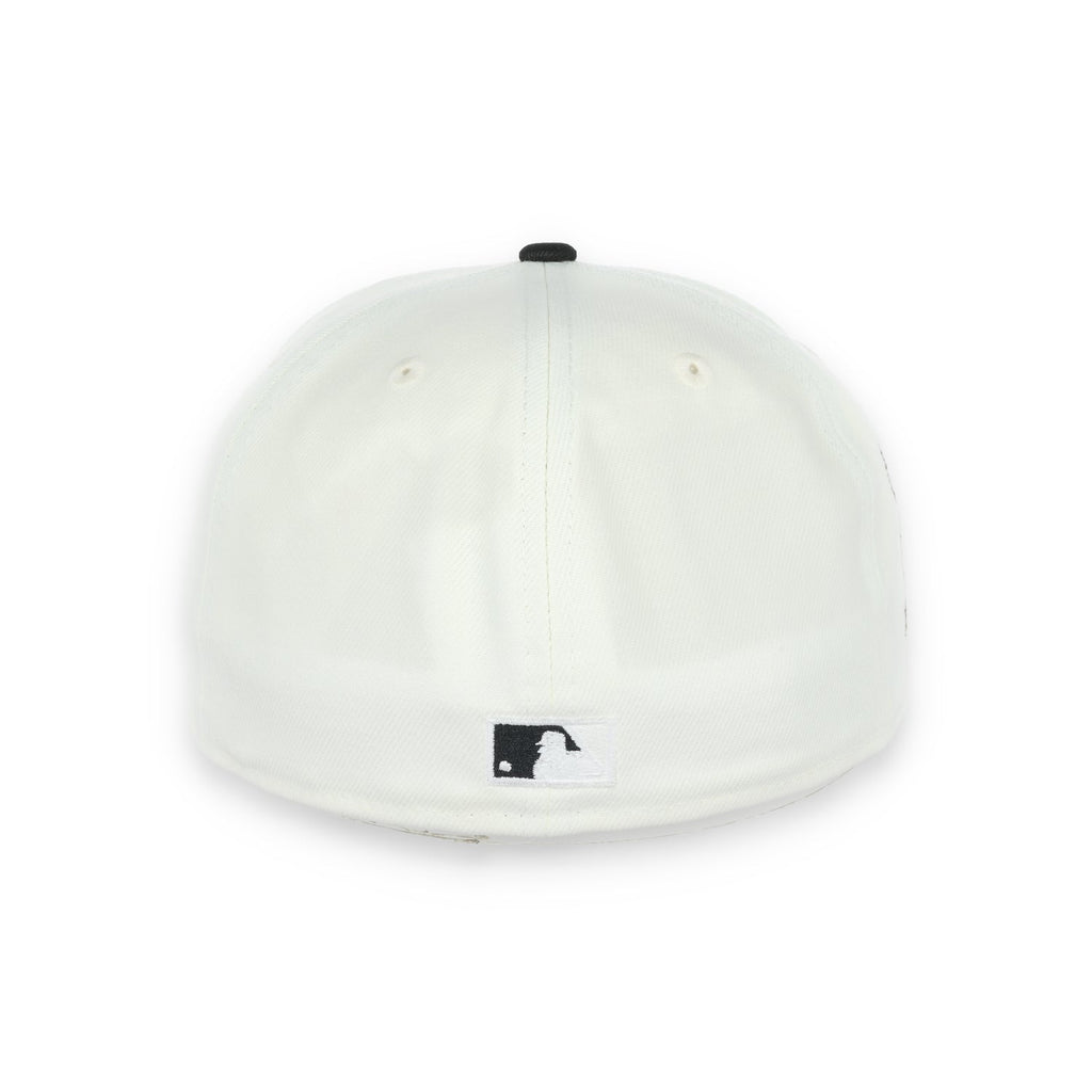 New Era San Francisco Giants 50th Anniversary Side Patch 59IFTY Fitted hat- Chrome/Black product image 6, provided for