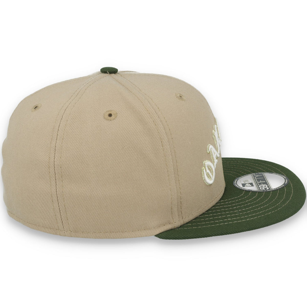 New Era Oakland Athletics 59FIFTY Fitted Hat- Camel product image 4, provided for visual reference and product detail review