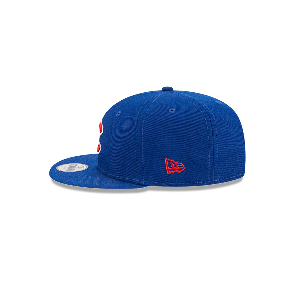Chicago Cubs Royal C New Era 9FIFTY Snapback Hat - Youth product image 5, provided for visual reference and product detail