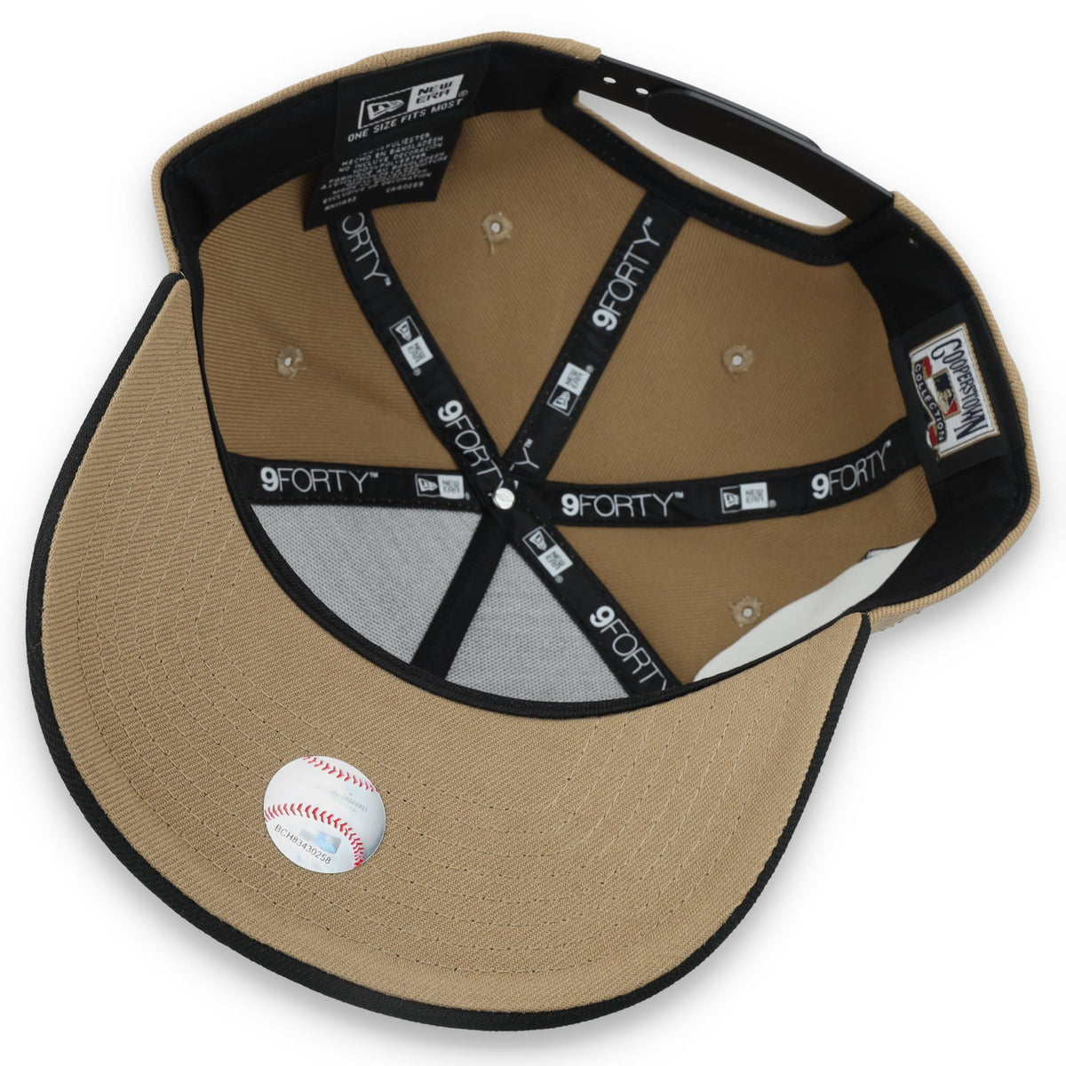 New Era Los Angeles Dodgers 50th Anniversary Side Patch A Frame 9FORTY Adjustable Hat-Khaki product image 7, provided for