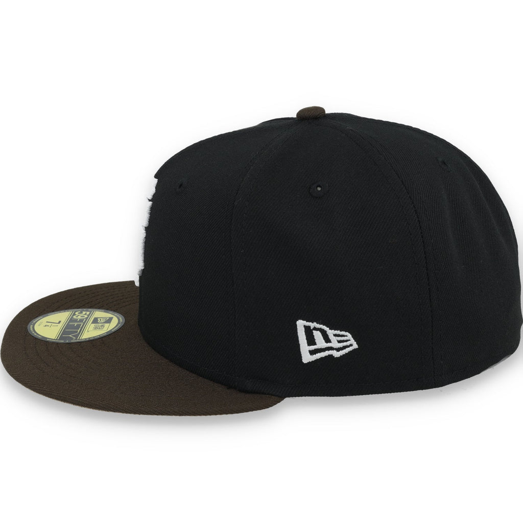New Era San Francisco Giants 60th Anniversary Side Patch 59IFTY Fitted hat-Black/Brown product image 4, provided for visual