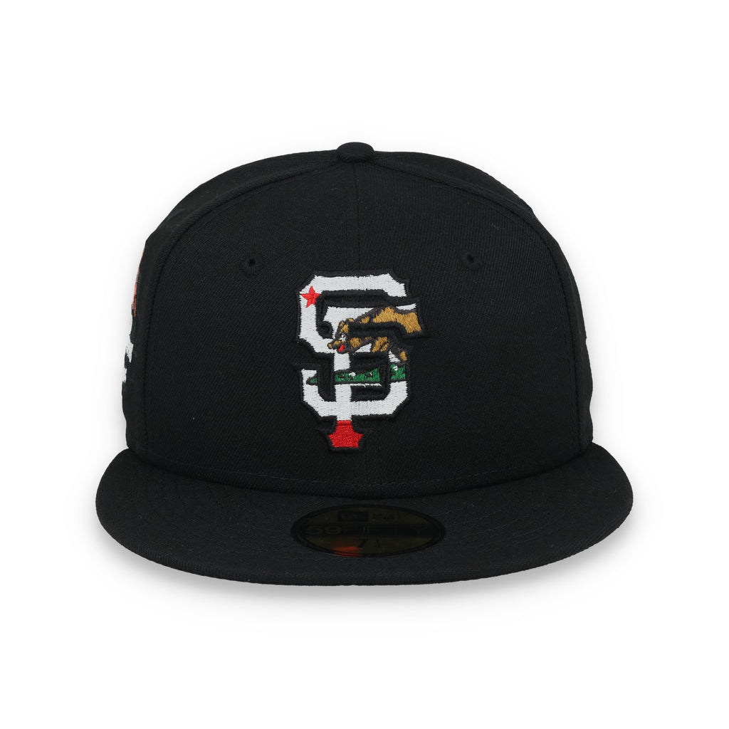 New Era San Francisco Giants 2014 World Series CA Bear Side Patch 59IFTY Fitted Hat-Black product image 3, provided for