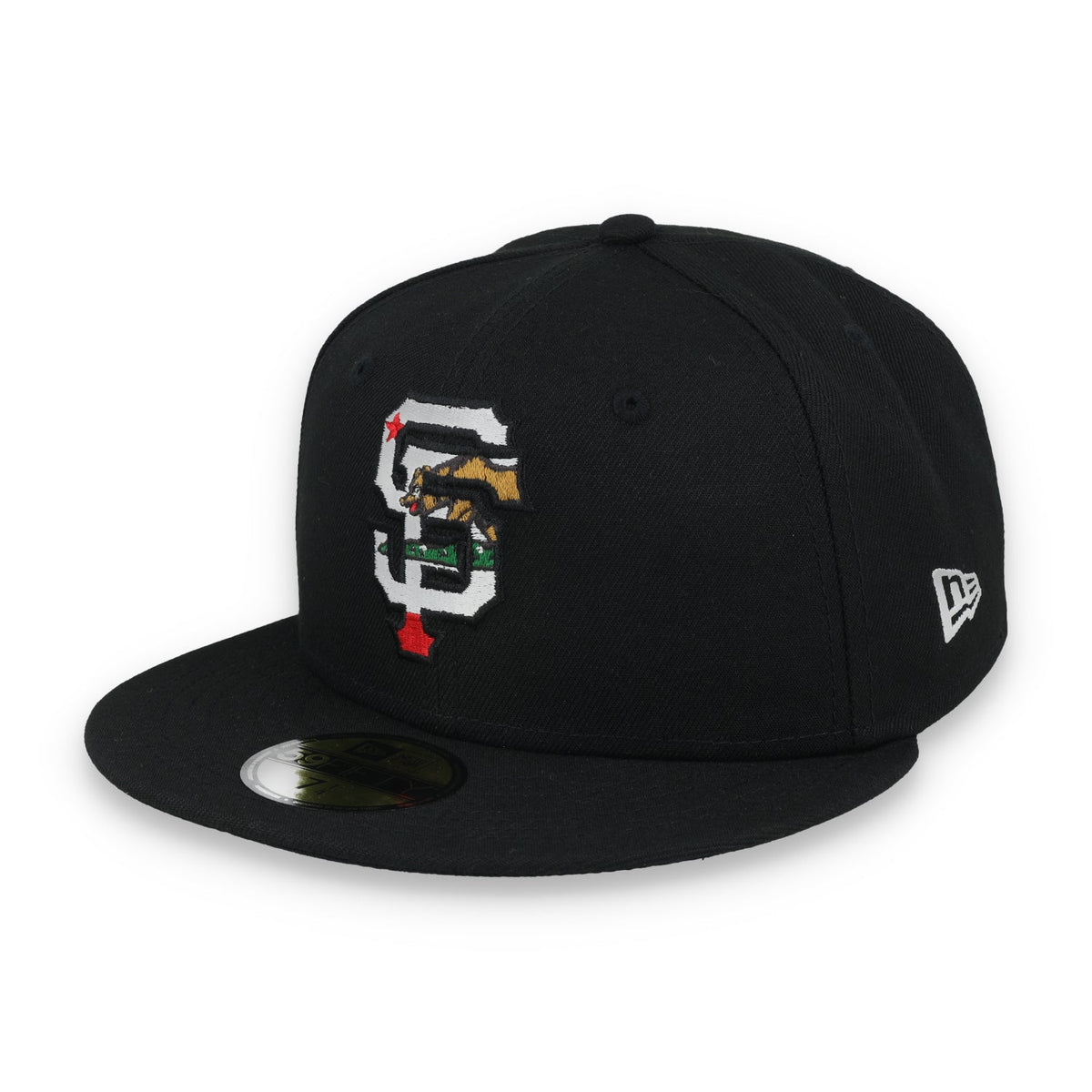 New Era San Francisco Giants 2014 World Series CA Bear Side Patch 59IFTY Fitted Hat-Black product image 2, provided for