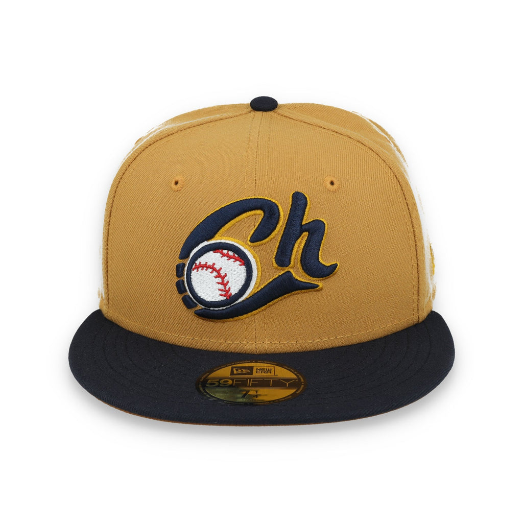New Era Charros De Jalisco LMP 59FIFTY Fitted Hat-Brown/Navy product image 5, provided for visual reference and product