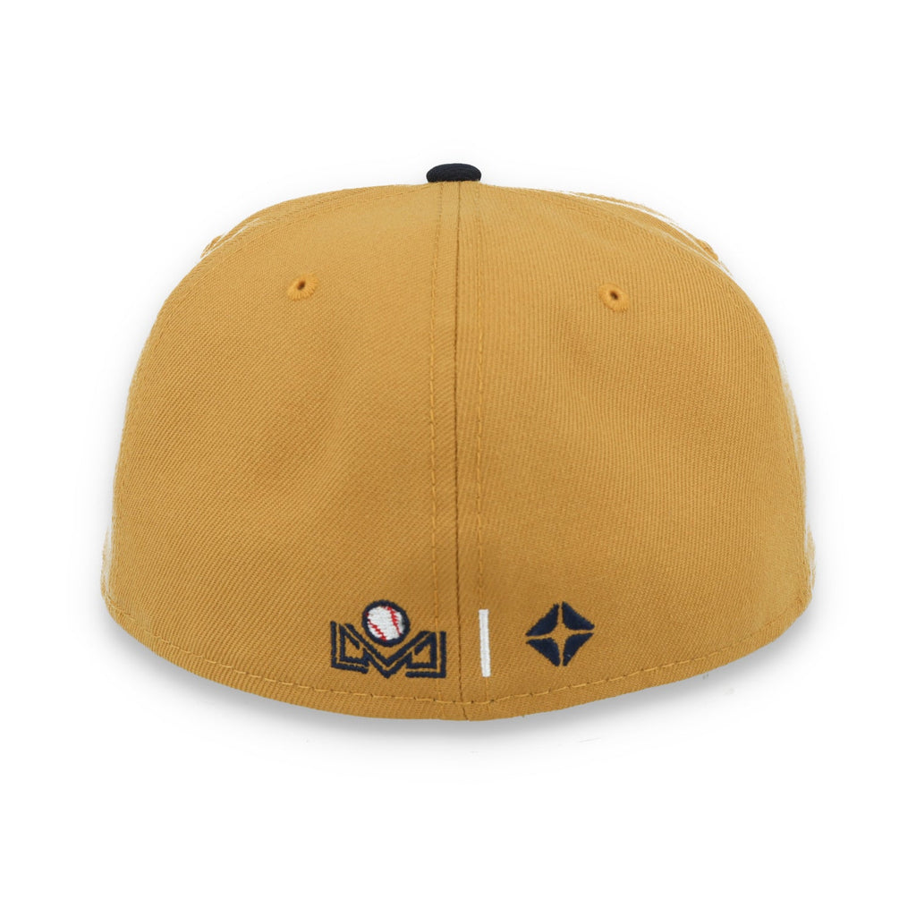 New Era Charros De Jalisco LMP 59FIFTY Fitted Hat-Brown/Navy product image 6, provided for visual reference and product