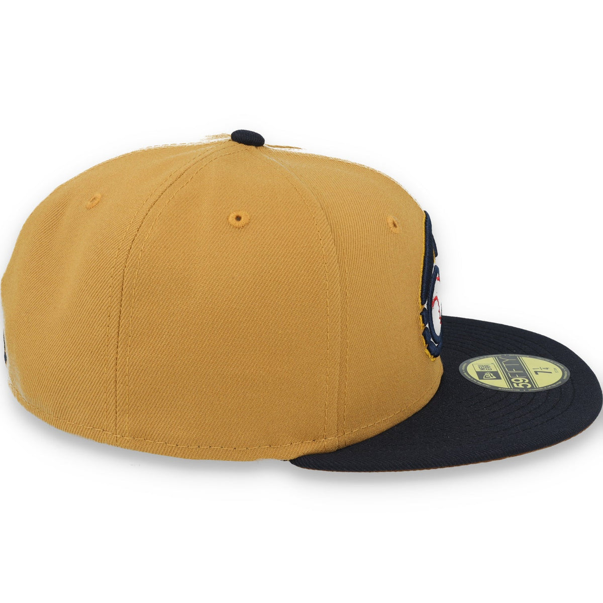 New Era Charros De Jalisco LMP 59FIFTY Fitted Hat-Brown/Navy product image 3, provided for visual reference and product